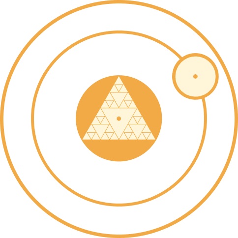 Circle triangle decoration